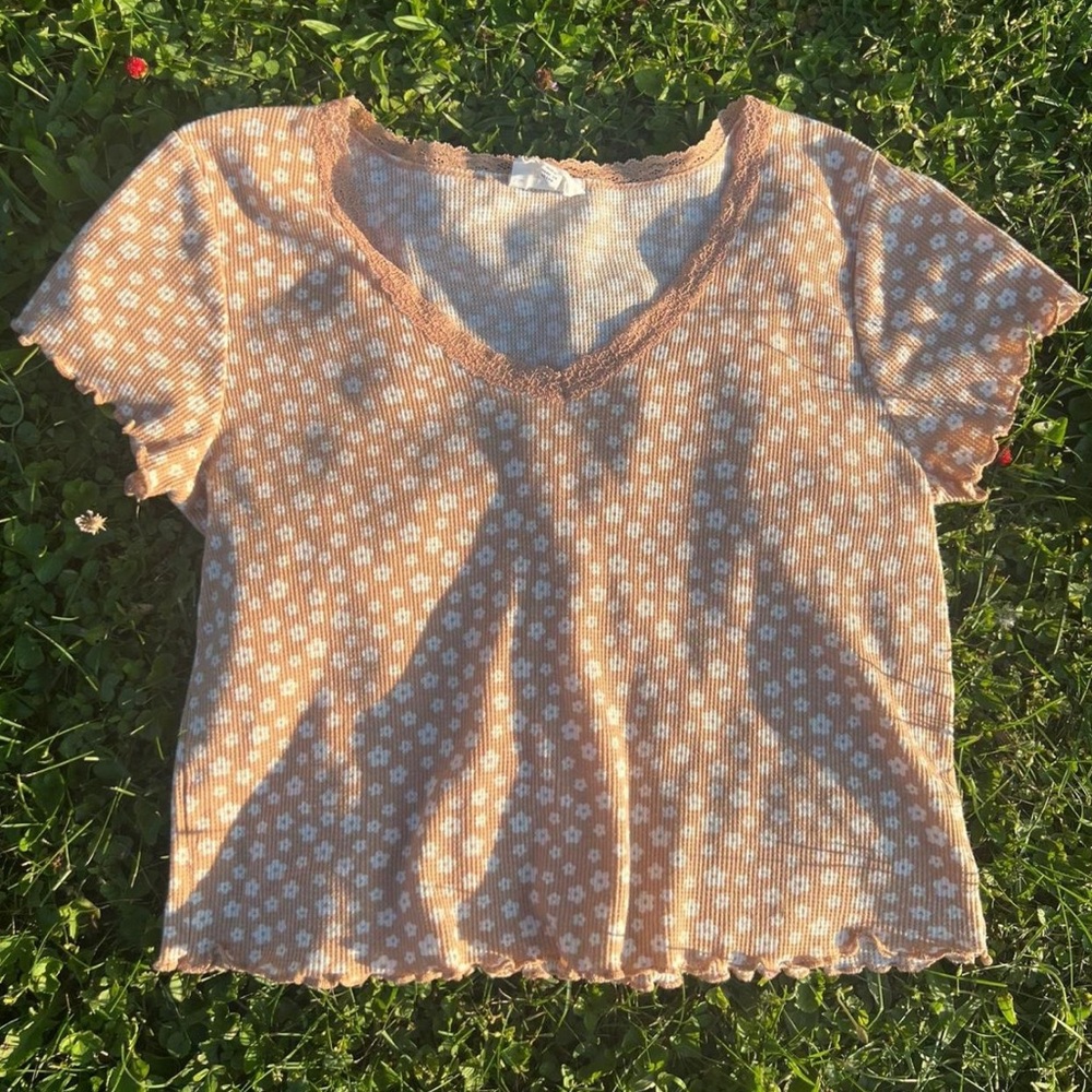 Rustic Floral Crop Top